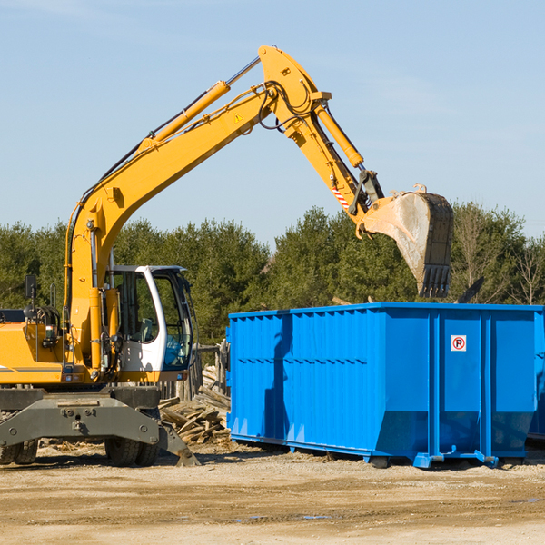 are there any restrictions on where a residential dumpster can be placed in Dotyville